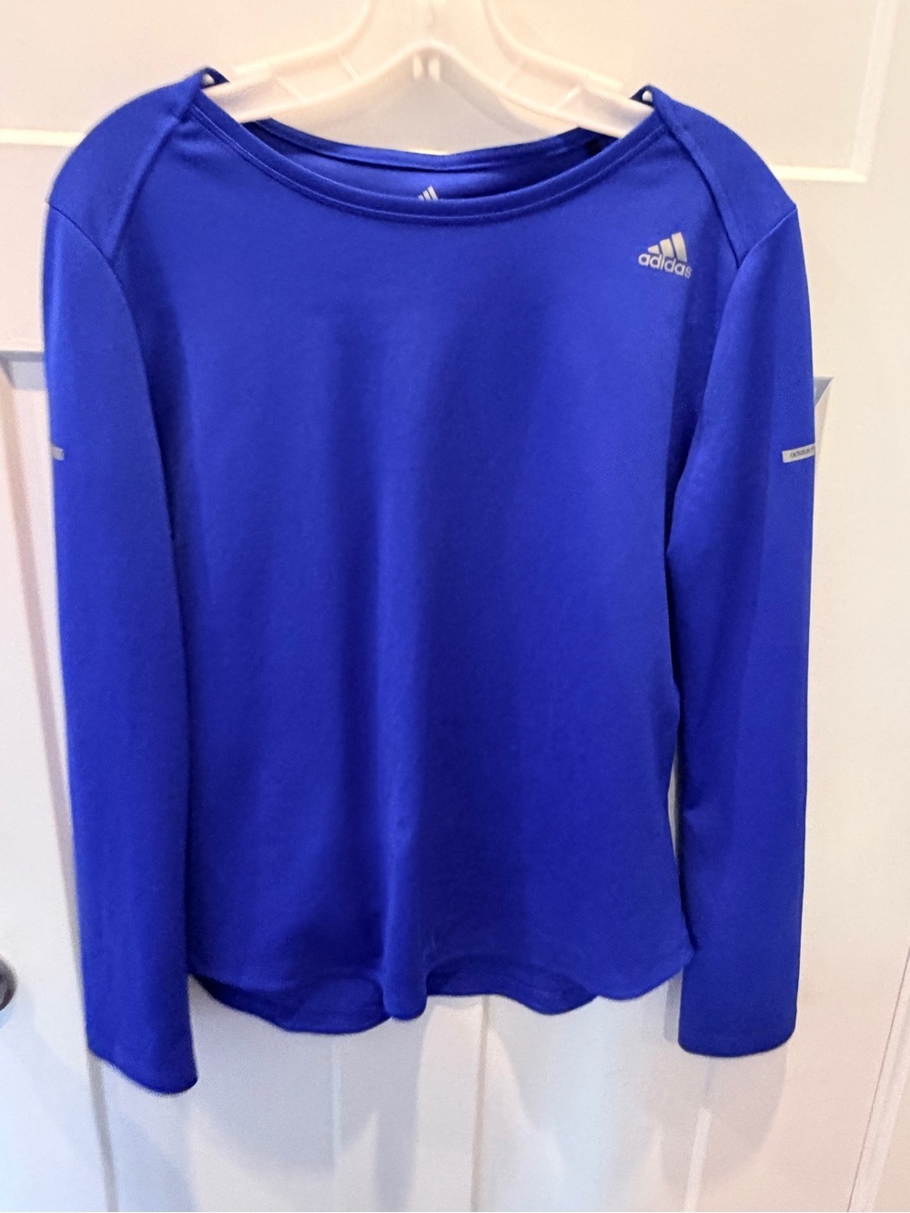 Adidas Climalite Royal Blue Long Sleeve Athletic Top Women’s Large 16-18